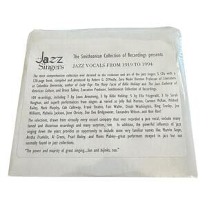 The Jazz Singers Vocals 1919 - 1994 Single CD Smithsonian Collection Fitzgerald